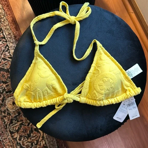 Aerie terry triangle bikini top - Picture 1 of 2